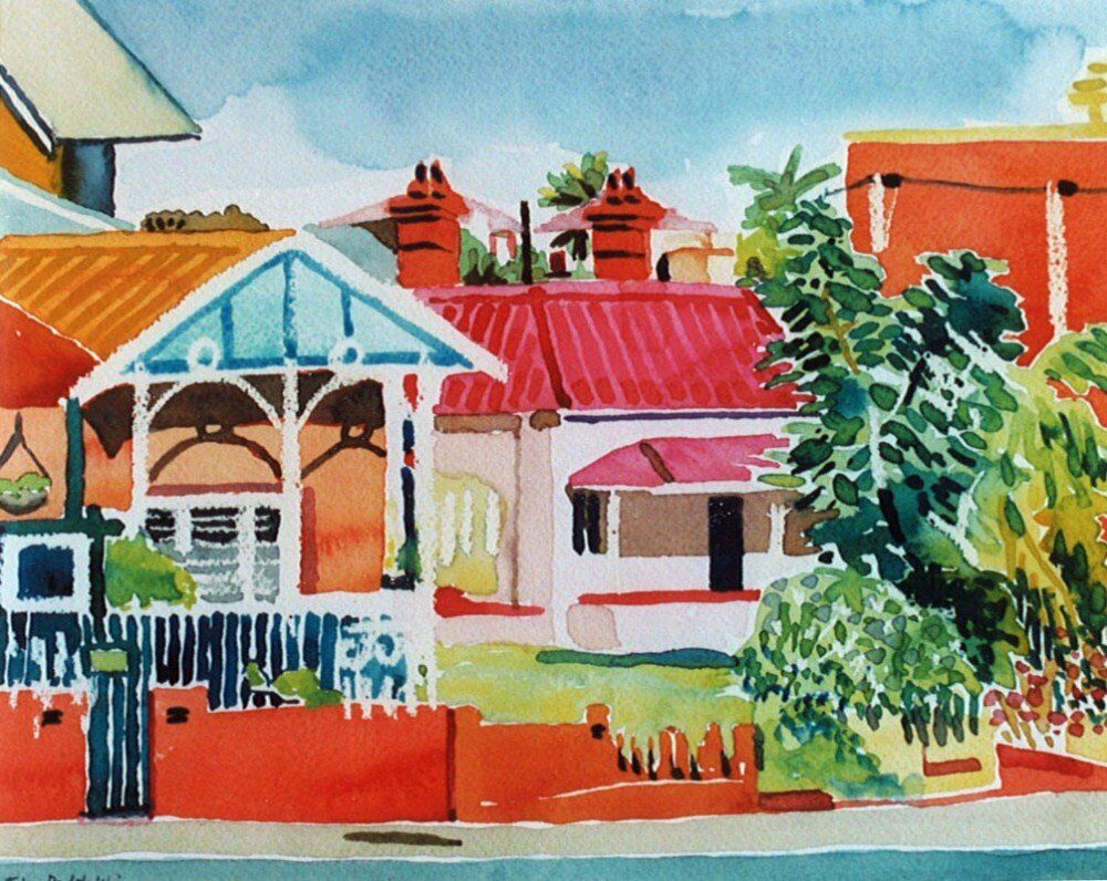 Fremantle-on-Canning - watercolour by Julie Podstolski