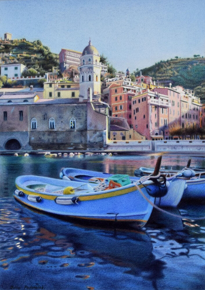 An Italian Dream - a drawing by Julie Podstolski  