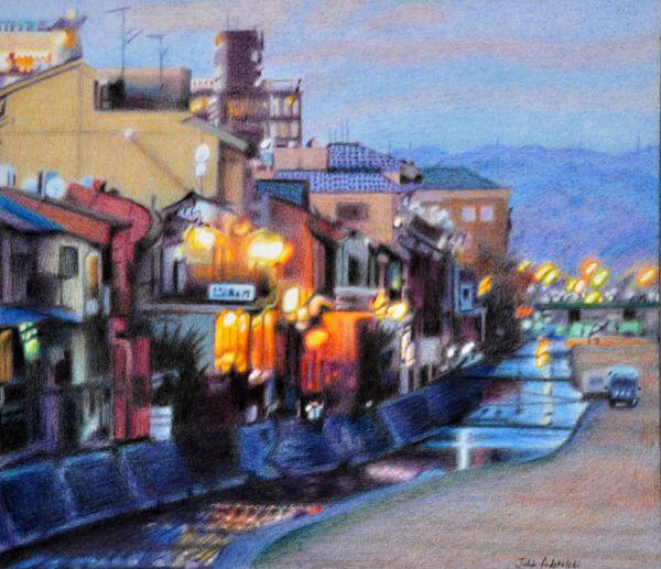 Evening Impression - drawing by Julie Podstolski