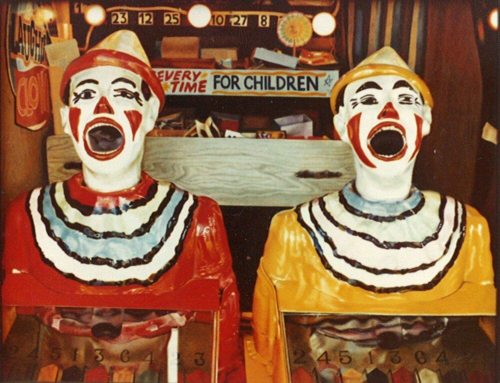 Laughing Clowns - oil painting by Julie Podstolski
