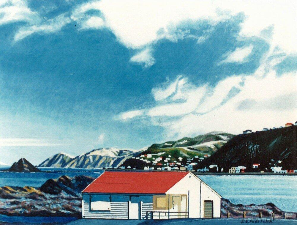 A Fine Winter's Bay - oil painting by Julie Podstolski