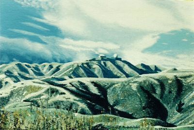 Hawkins Hill - oil painting by Julie Podstolski