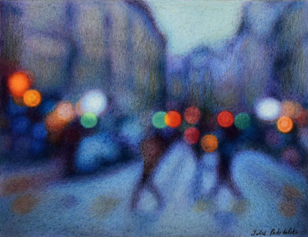 Boulevard - drawing by Julie Podstolski