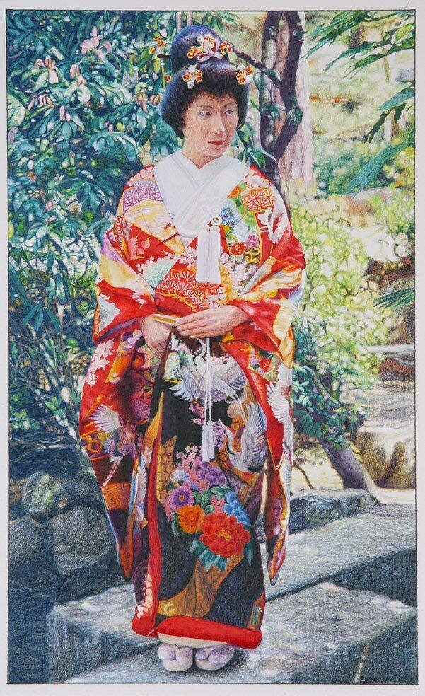 Kurashiki Bride - drawing by Julie Podstolski