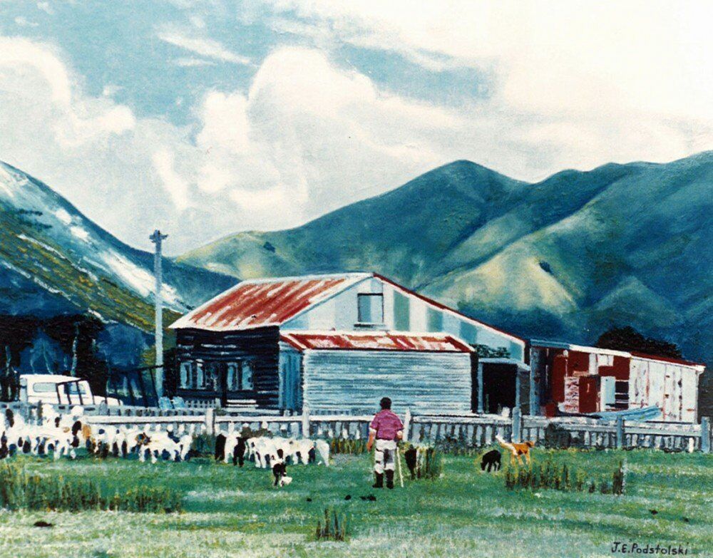 Gathering, Wainuiomata - oil painting by Julie Podstolski