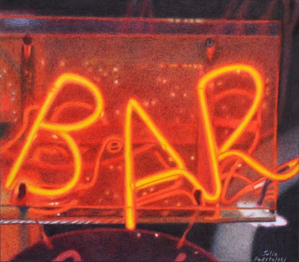 Bar II - a drawing by Julie Podstolski
