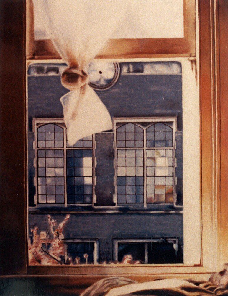 Lovers Window - oil painting by Julie Podstolski
