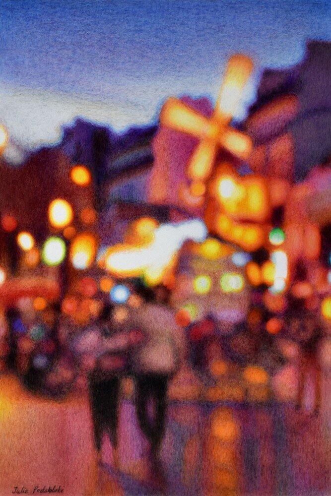 Irresistible Blanche - drawing by Julie Podstolski